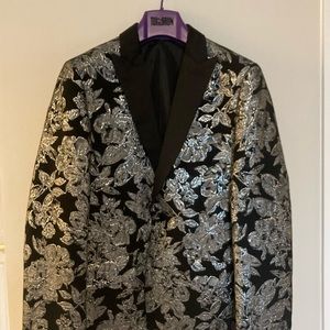 FLORAL TUXEDO JACKET